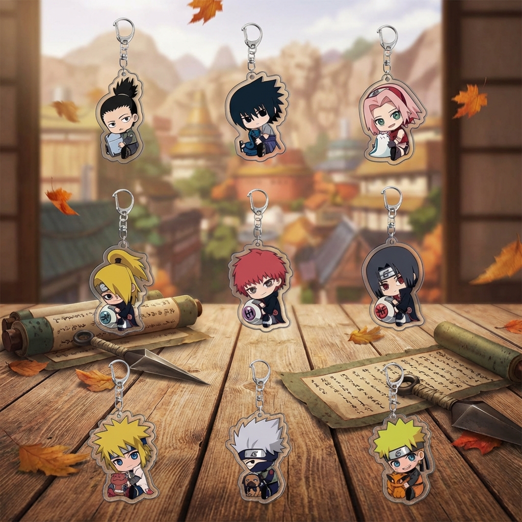 Anime Cosplay Naruto - Naruto Shippuden Anime Acrylic Backpack Keychain