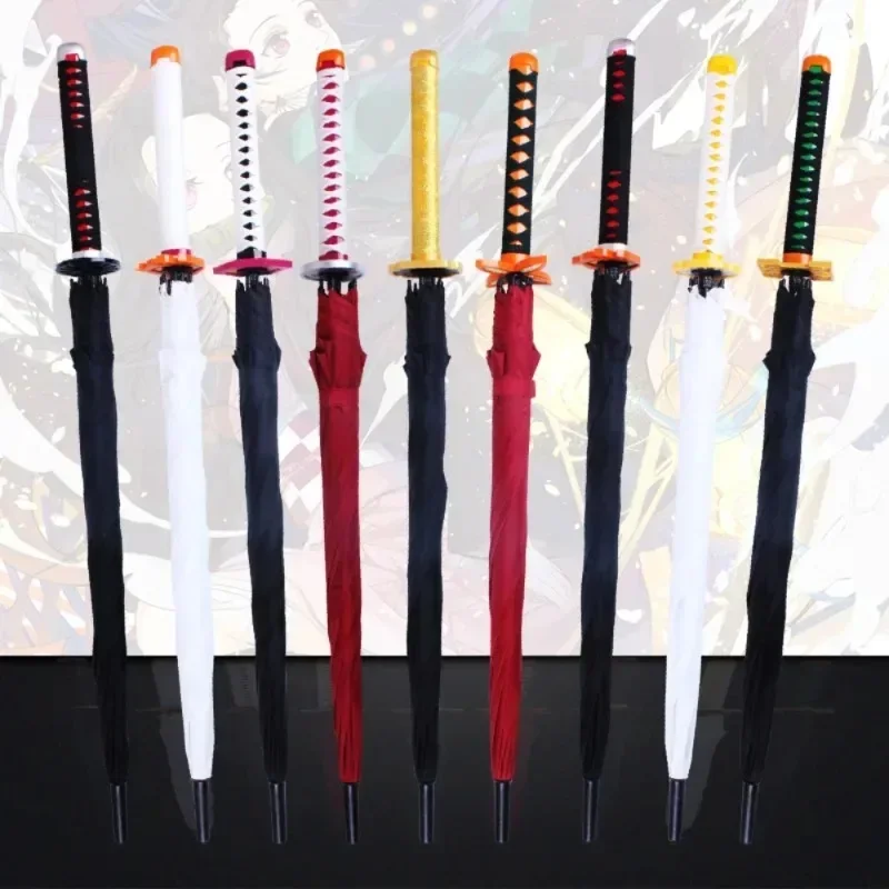 Anime Cosplay Real Life - 8 Bones Demon Slayer Katana Umbrella