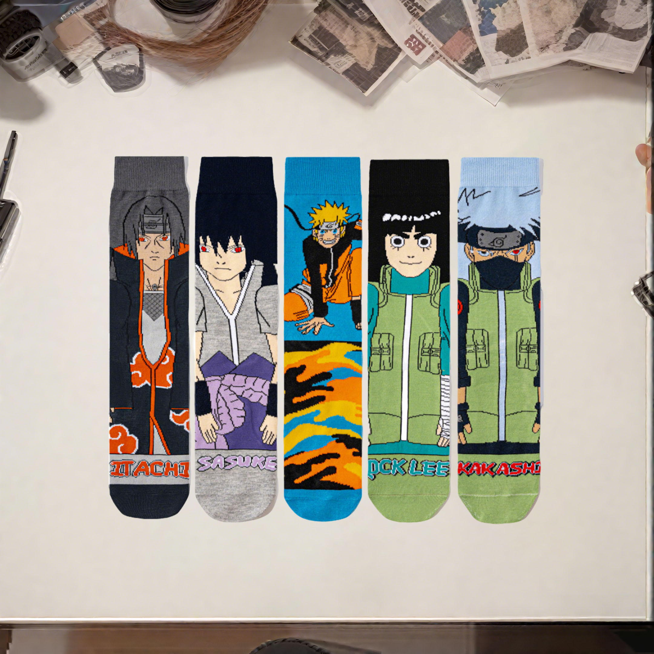 Anime Cosplay Naruto - 1 Pair Naruto Anime Series Knitted