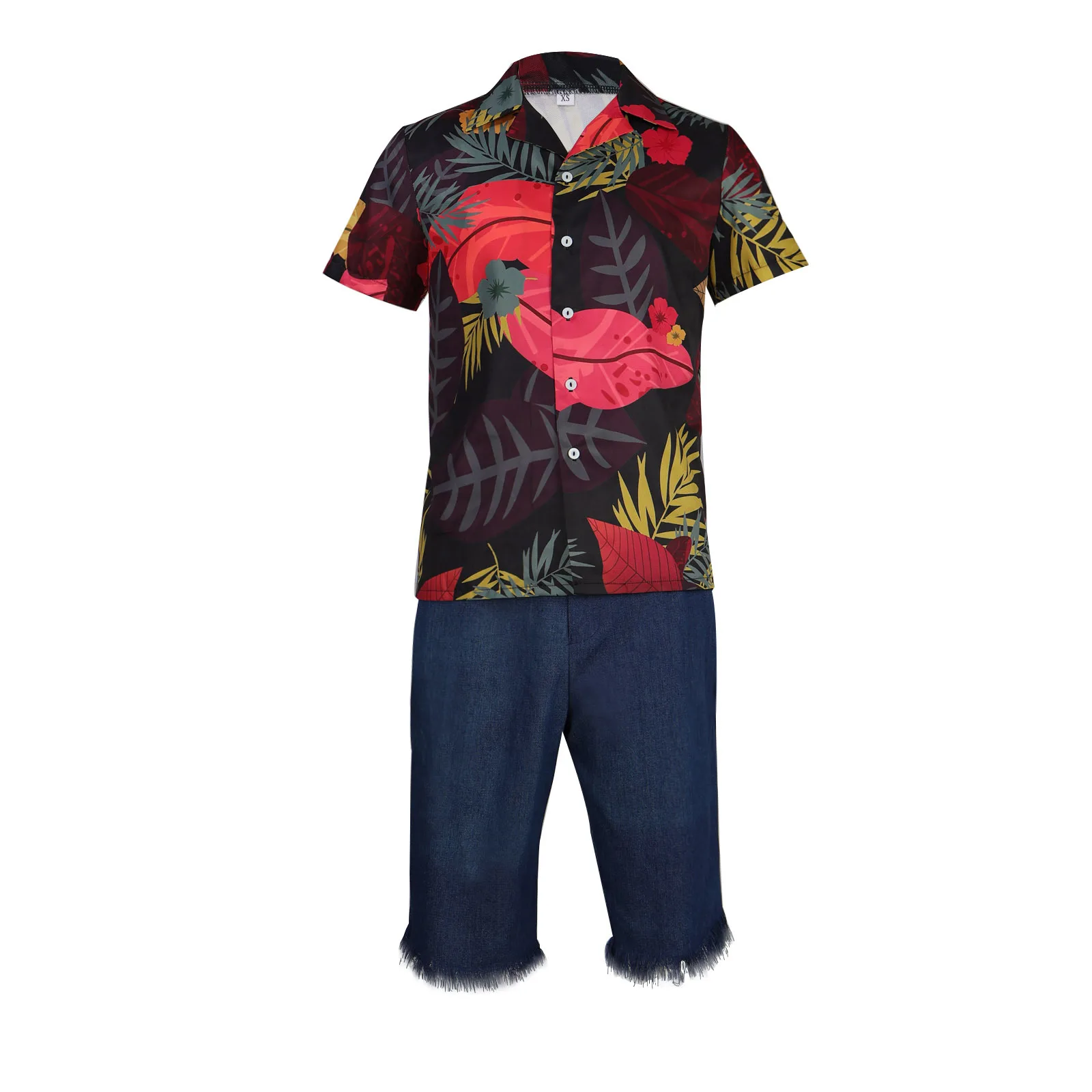 Anime Luffy's Floral Shirt Cos - Anime Cosplay Real Life reseña y precio
