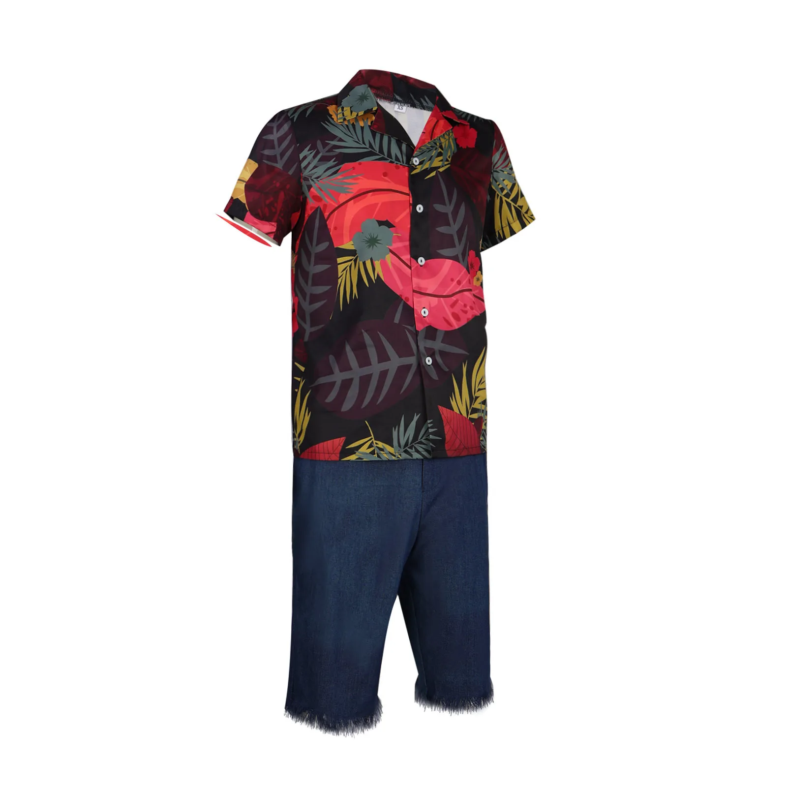 Anime Luffy's Floral Shirt Cos - Anime Cosplay Real Life reseña y precio