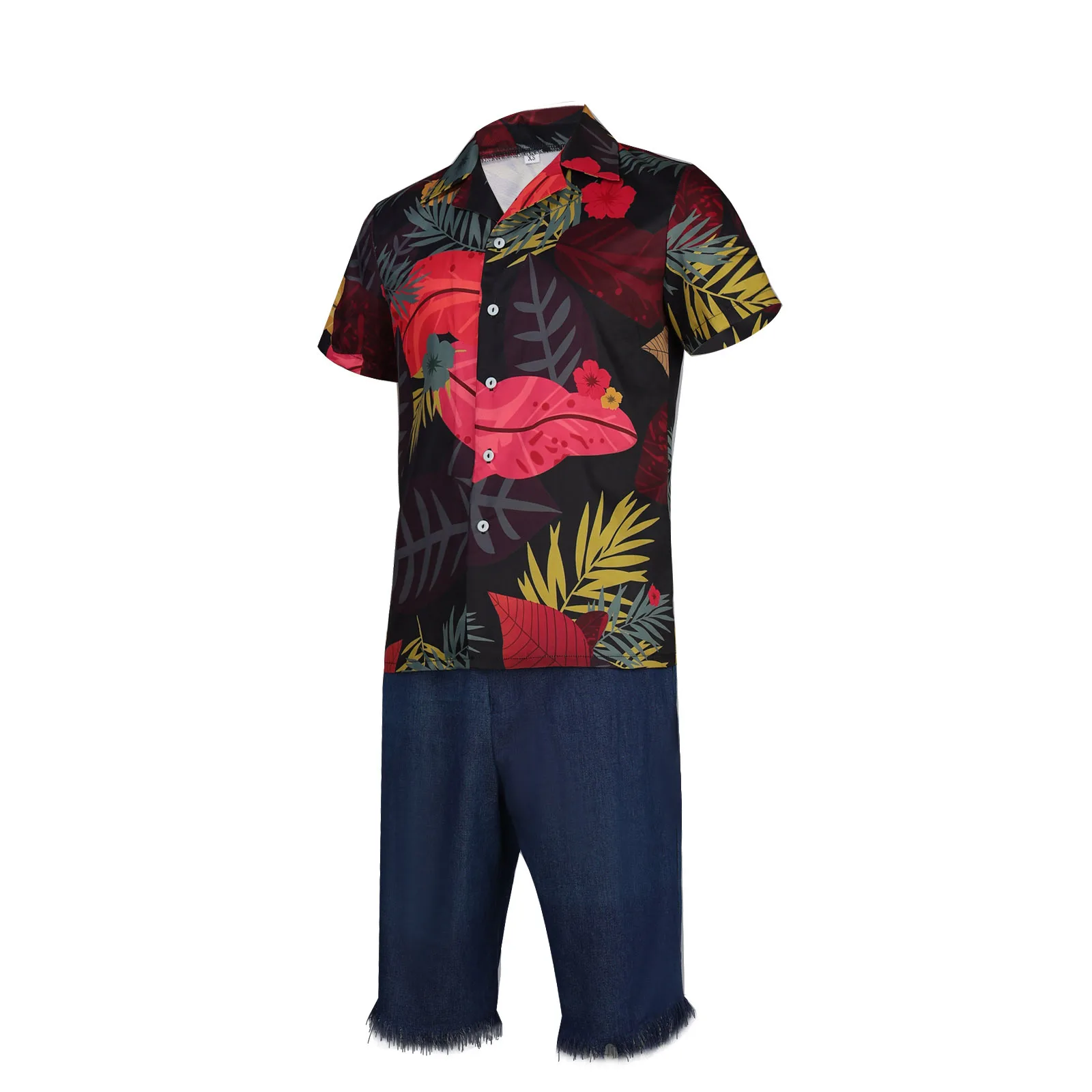 Anime Luffy's Floral Shirt Cos - Anime Cosplay Real Life reseña y precio