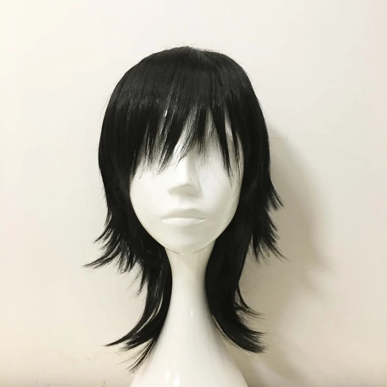 Emo Wig Unisex Black Mullet St - Sword Art Online Cape reseña y precio