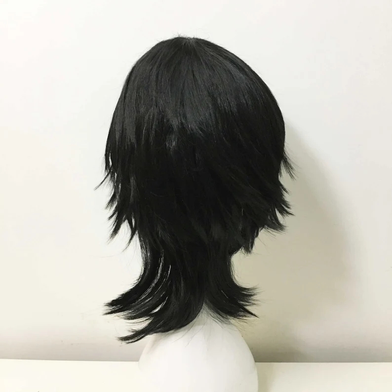 Emo Wig Unisex Black Mullet St - Sword Art Online Cape reseña y precio