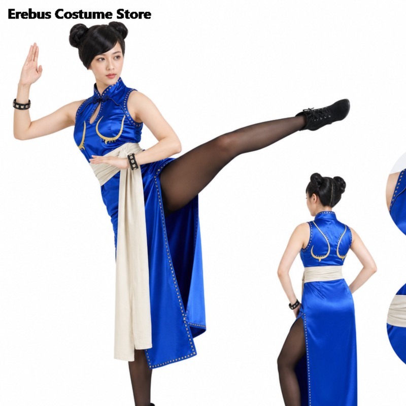 Adult Sexy Chun Li Cosplay Cos - Live Action Anime Cosplay reseña y precio