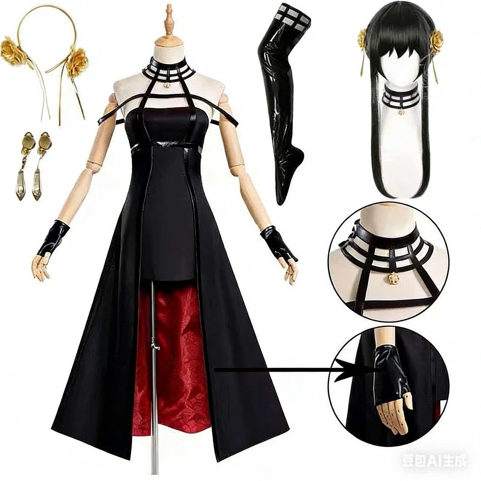 Yor Forger Cosplay costume Hea - Anime Cosplay Yor reseña y precio