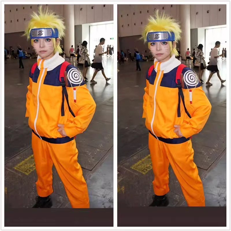 Uzumaki Cosplay Costume Orange - Anime Cosplay Naruto reseña y precio