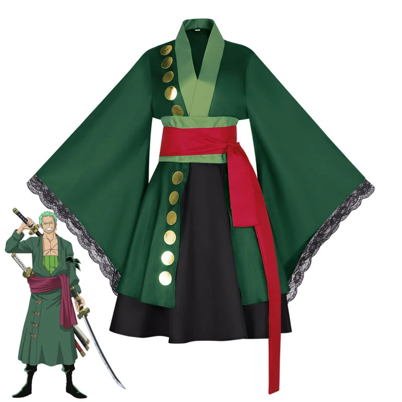 Anime Roronoa Zoro Cosplay Cos - Anime Zoro Cosplay Female reseña y precio
