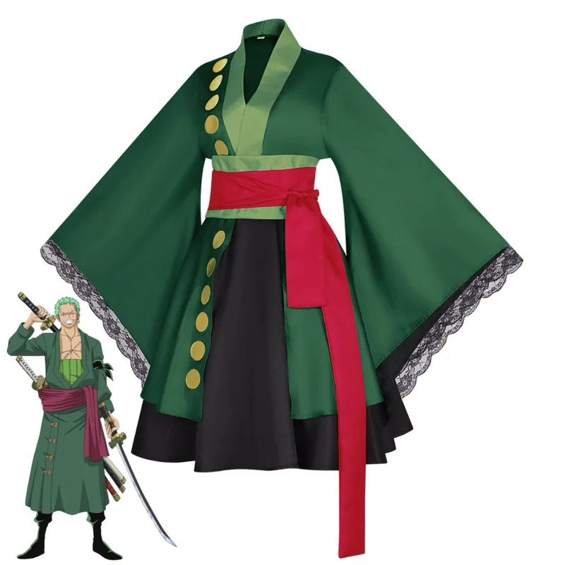 Anime Roronoa Zoro Cosplay Cos - Anime Zoro Cosplay Female reseña y precio