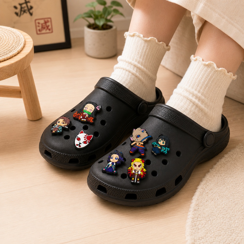 Anime Clog Button Pins Demon S - Anime Cosplay Naruto reseña y precio