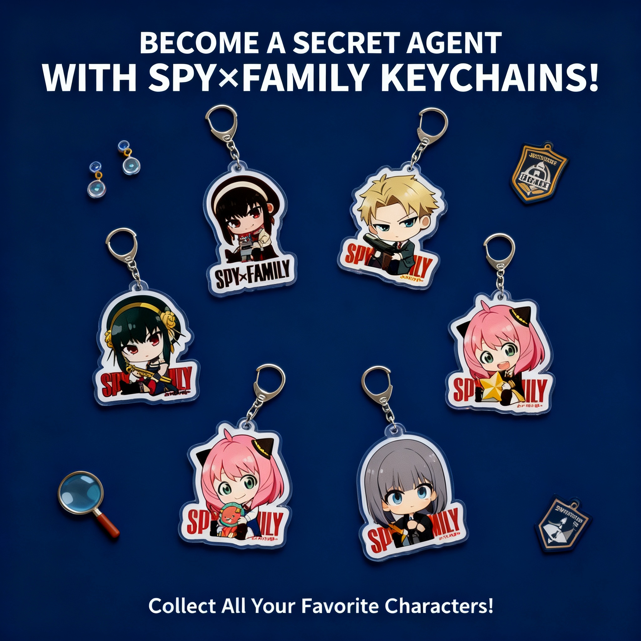 Spy x Family Acrylic Keychain  - Anime Cosplay Yor reseña y precio