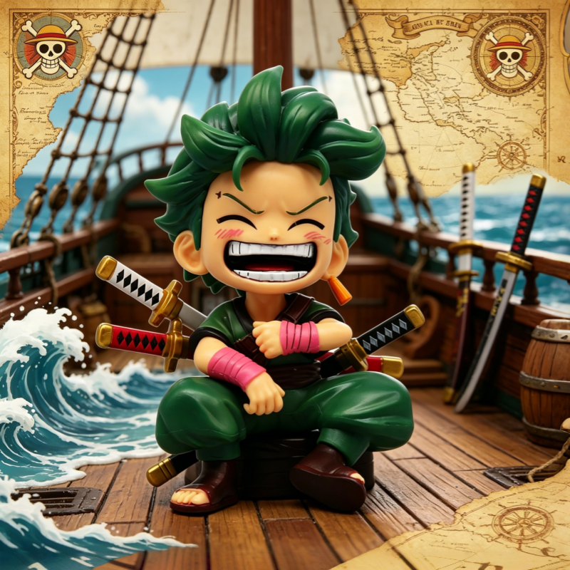 One Piece Chibi Luffy Zoro San - One Piece Straw Hat reseña y precio