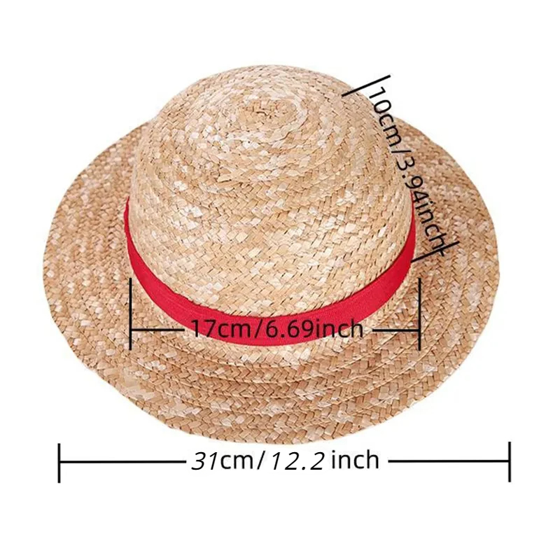 Straw Hat Anime Cosplay Prop L - One Piece Straw Hat reseña y precio