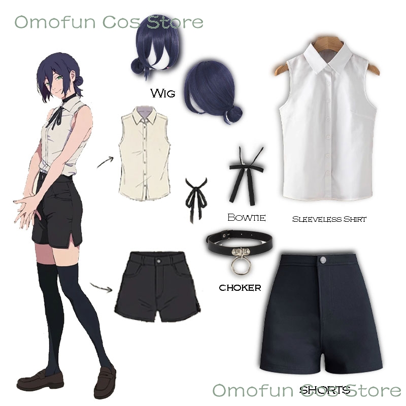 Reze Cosplay Costume Sleeveles - Anime Cosplay Dance reseña y precio