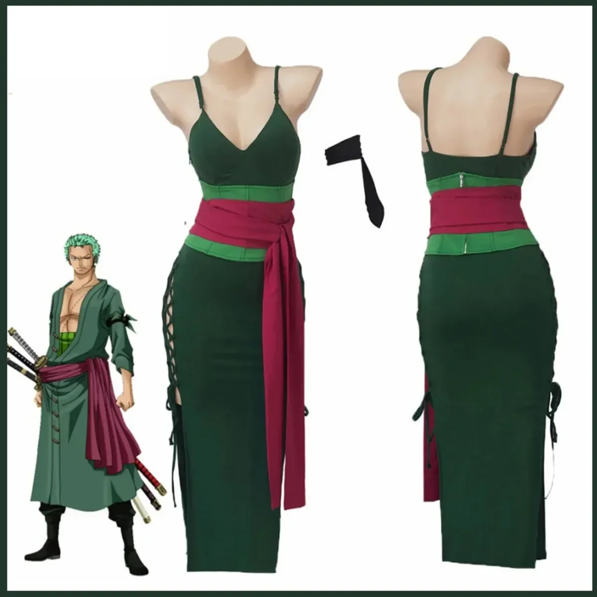 Anime Roronoa Zoro Cosplay Cos - Anime Zoro Cosplay Female reseña y precio