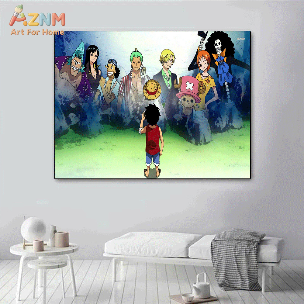 AZNM One Piece Anime Canvas Po - One Piece Straw Hat reseña y precio