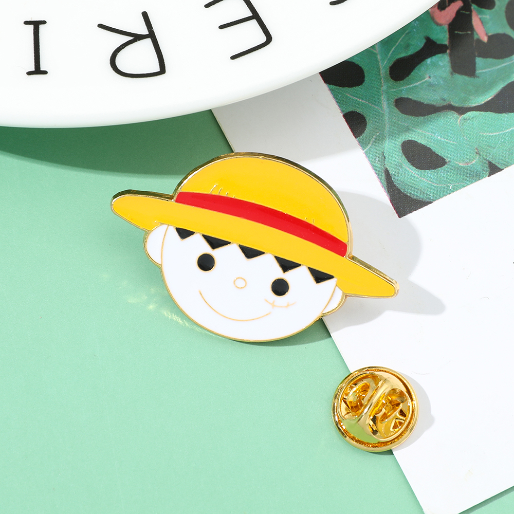 One Piece Brooch Anime Cartoon - One Piece Straw Hat reseña y precio