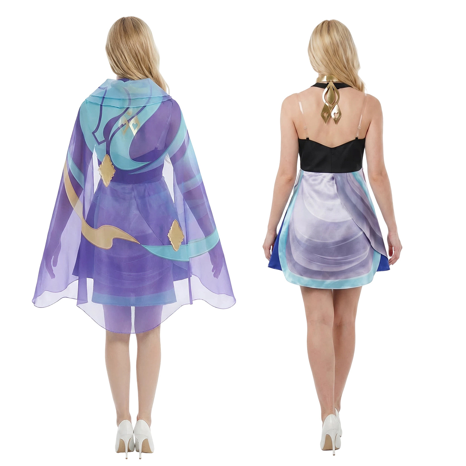 Dolia Dress with Headscarf Cos - Cosplay Anime Women reseña y precio