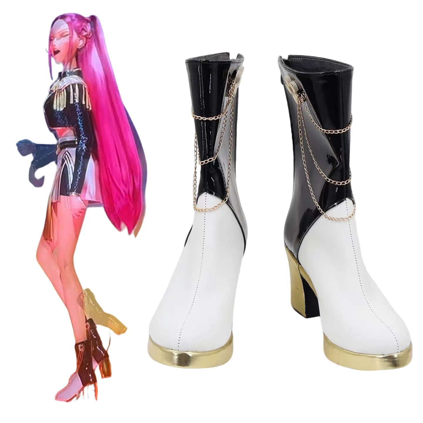 Zoey Mira Rumi Boots Black Gol - Anime Zoey Cosplay reseña y precio